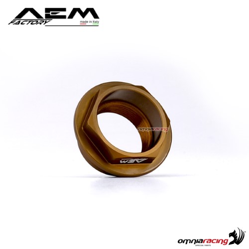 AEM front wheel axle large nut racer bronze for Ducati Panigale 1199 Superleggera