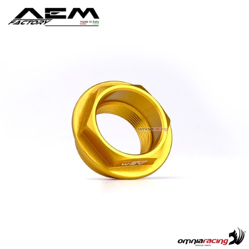 AEM front wheel axle large nut pepita gold for Ducati Panigale 1199 Superleggera