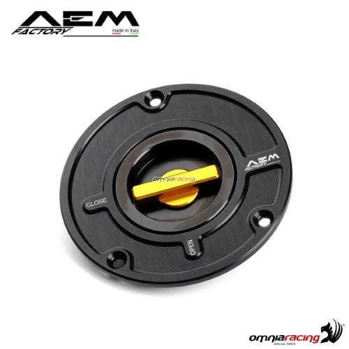 AEM quick release fuel tank cap pepita gold for Ducati Panigale 1199 Superleggera