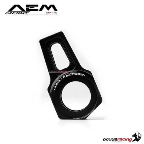 AEM ergal chain adjuster 24mm axle carbon black for Ducati Scrambler Sixty 2