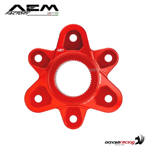 AEM sprocket flange lava red for Ducati Panigale 1199 Superleggera