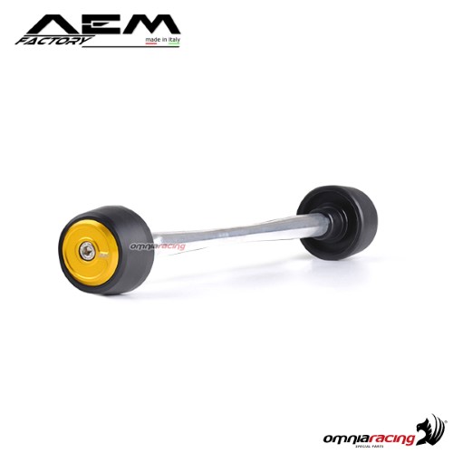 AEM front wheel sliders pepita gold for Ducati Panigale 1199 Superleggera