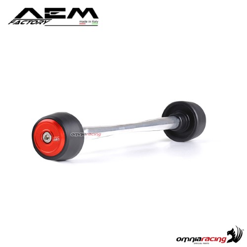 AEM front wheel sliders lava red for Ducati Panigale 1199 Superleggera