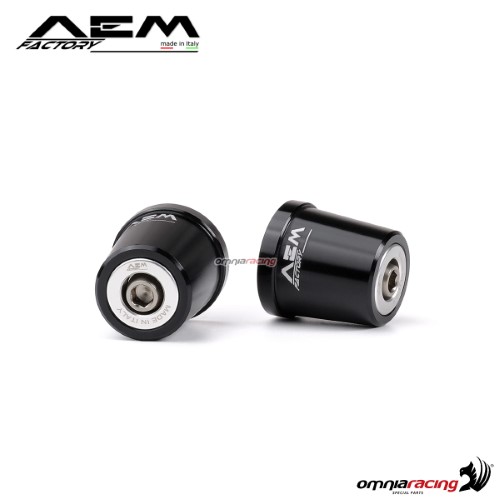 AEM expansion handlebar ends rodhium silver for Ducati Panigale 1199/R/S