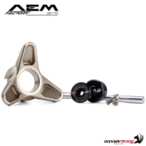 AEM rear wheel slider titanium grey for Ducati Panigale 1199 Superleggera