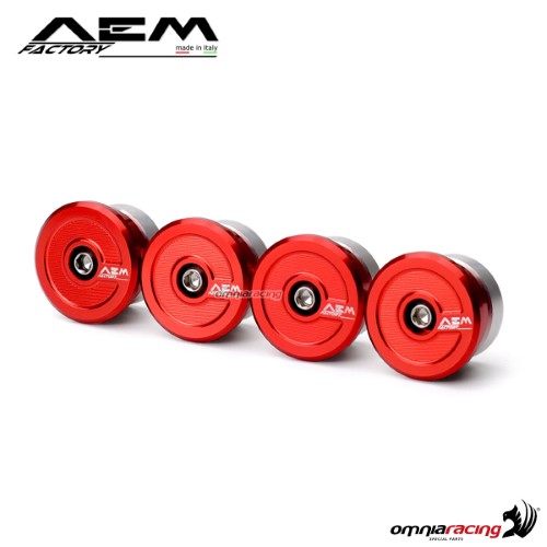 AEM ergal handlebar bar-end lava red for Ducati X-Diavel/S