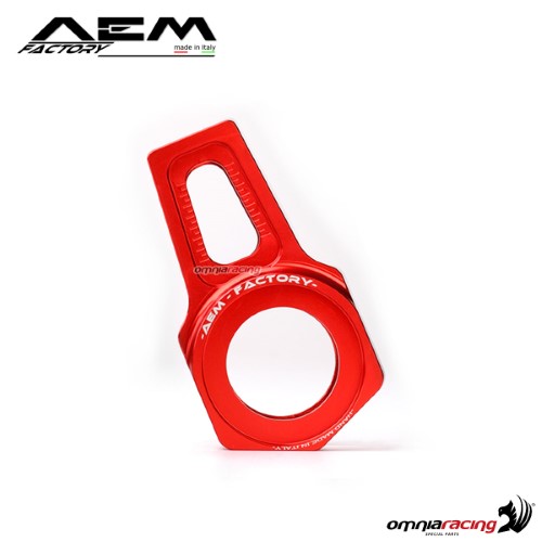 AEM ergal chain adjuster 30mm axle lava red for Ducati Monster 821
