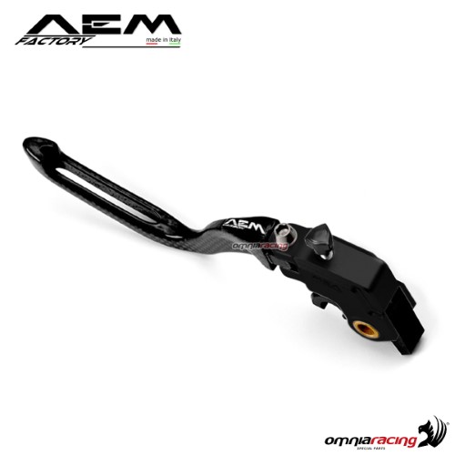 AEM carbon brake lever for Brembo OEM master cylinder carbon black for Ducati Panigale 1299/S