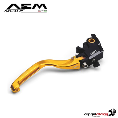 AEM aluminum brake lever for Brembo OEM master cylinder gold Ducati Panigale 1199 Superleggera