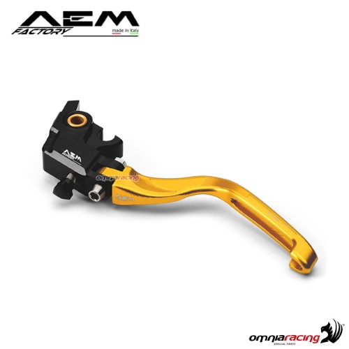 AEM aluminum clutch lever for Brembo OEM master cylinder gold Ducati Panigale 1199 Superleggera