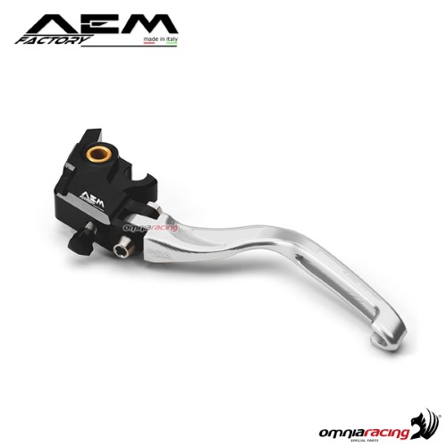 AEM aluminum clutch lever for Brembo OEM master cylinder rodhium silver for Ducati Panigale 1199/R/S