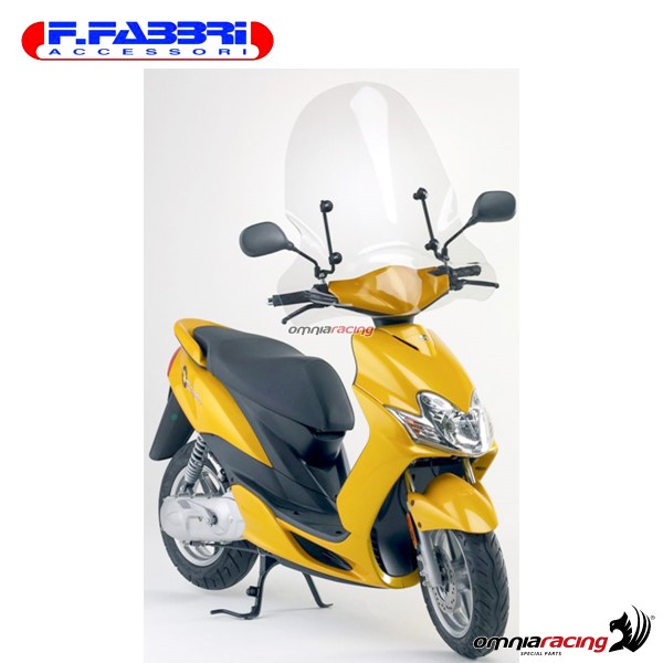 Fabbri Transparent Windshield for Yamaha Jog R 2006 2013 - 2105 A 0002 - 2105 A - Headlight