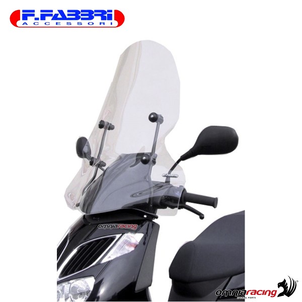 Parabrezza trasparente Fabbri scooter per Aprilia Sportcity Euro3 125/200/250 2005>2009