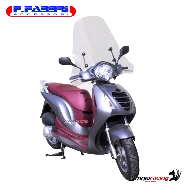 Parabrezza trasparente Fabbri scooter per Honda PS125i/PS150i 2006>2013