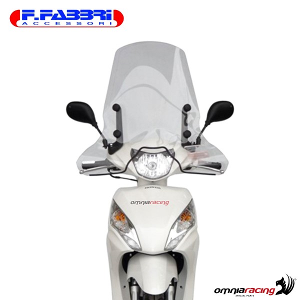 Parabrezza trasparente Fabbri scooter per Honda Vision 110 2011>2016