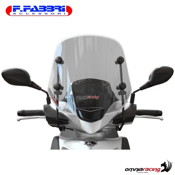 Parabrezza trasparente Fabbri scooter per Kymco Agility 50/125/200 16 pollici 2014>2019