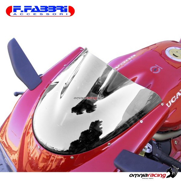 Fabbri double bubble trasparent windshield for Ducati 748/916/996 1994>2002