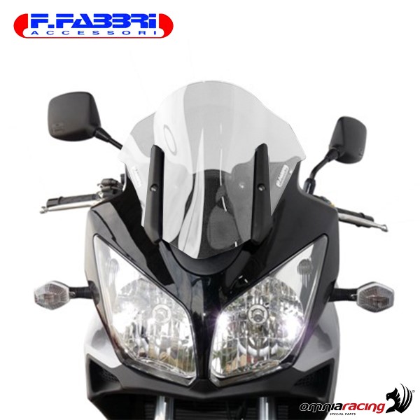 Fabbri Sport Naked Touring Transparent Windshield For Suzuki Vstrom Dl Ss C