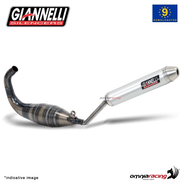 Giannelli full system exhaust for Aprilia RS50 1999>2006 silencer Stradali 2T street legal