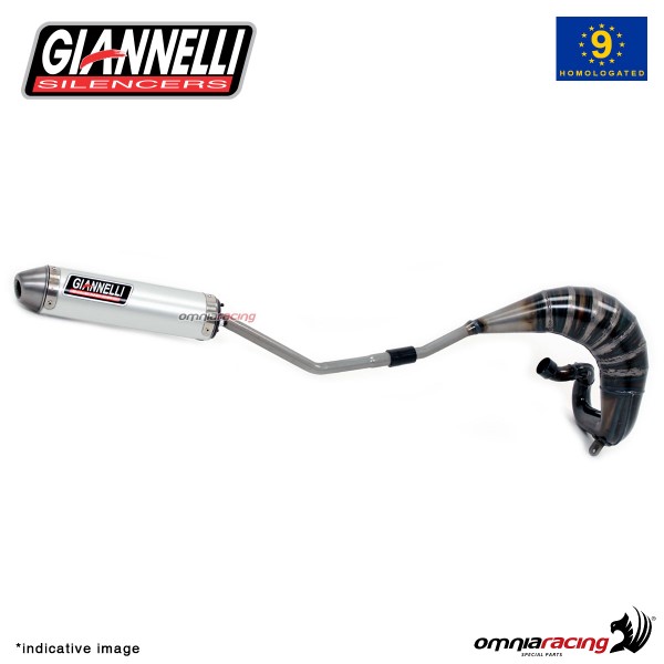 Giannelli full system exhaust for Peugeot XP6 SM50 2006>2007 silencer  Enduro 2T street legal