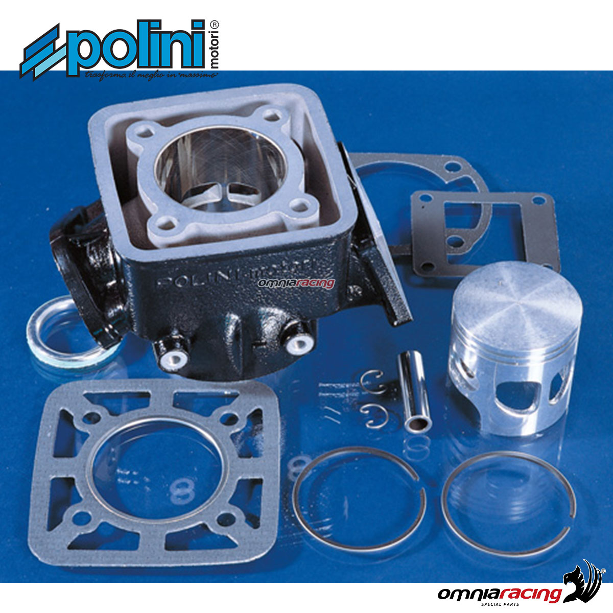 Polini 100cc aluminum cylinder kit for Yamaha DT80 2T
