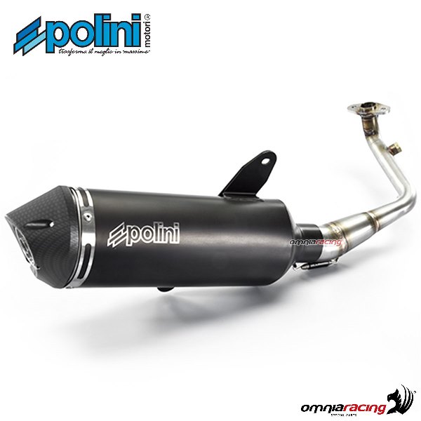 Marmitta completa Polini in acciaio per SYM GTS125 Joymax 2006>2007