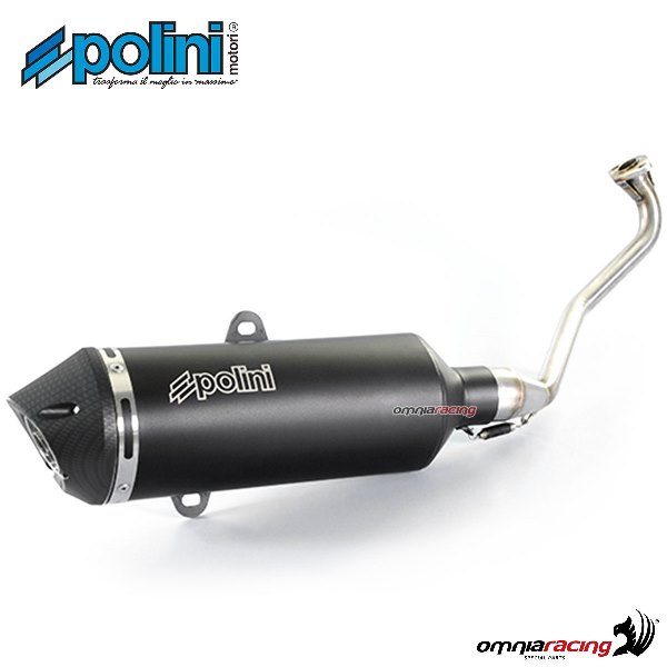 Polini steel full exhaust system for Yamaha Tricity 125ie 2014>2015