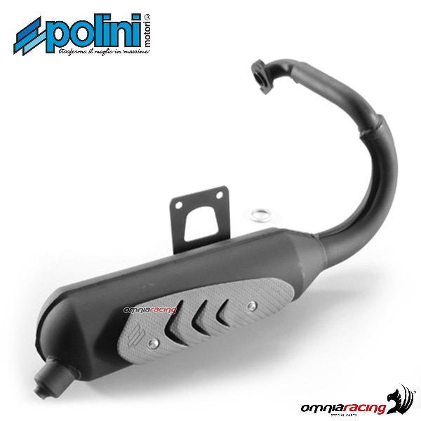 Polini homologated full system muffler for Peugeot Speedake 50 2T