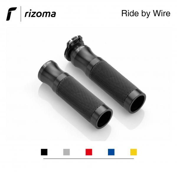 Rizoma "Sport" ride by wire grips 22mm black aluminium for Ducati Hypermotard/Hyperstrada 821 2013>