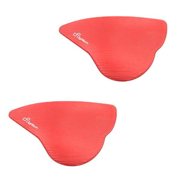 Pair of Lightech ergal rear view mirror caps red color for Yamaha YZF R1/R1M 2020>