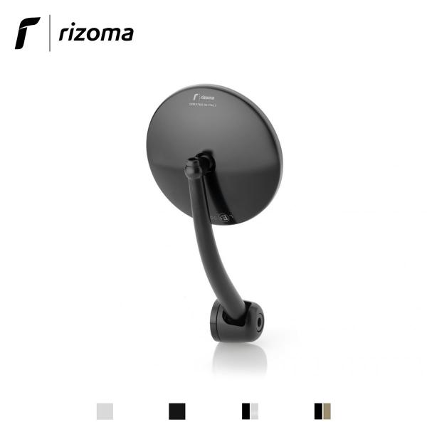 Rizoma Spirit RS aluminum end-bar mirror approved black color