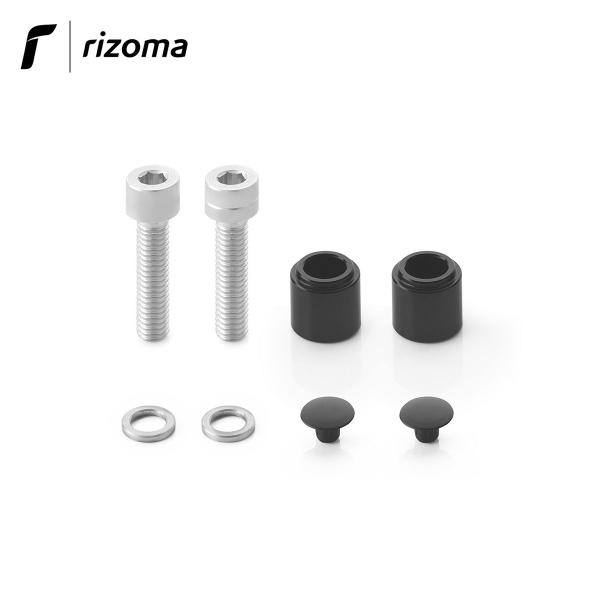 Pair of Rizoma Stealth naked mirror adapters