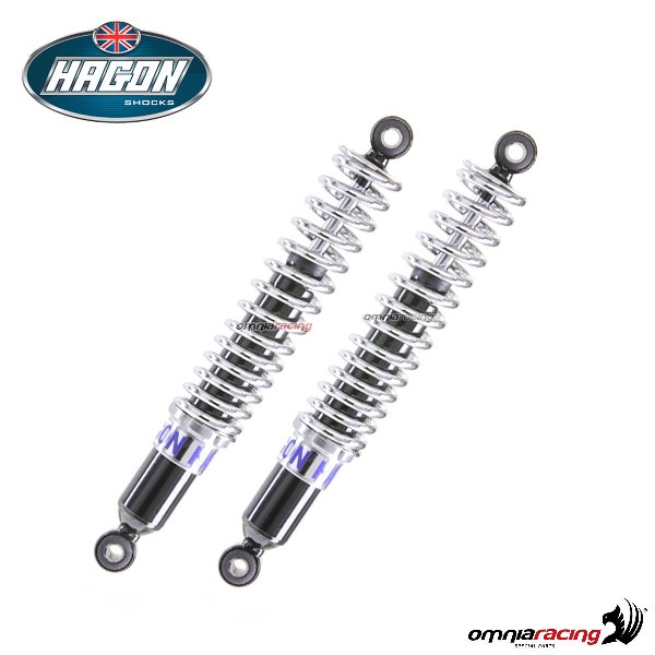 Pair of rear shock absorbers Hagon for Yamaha RD350A/B 1973>1978