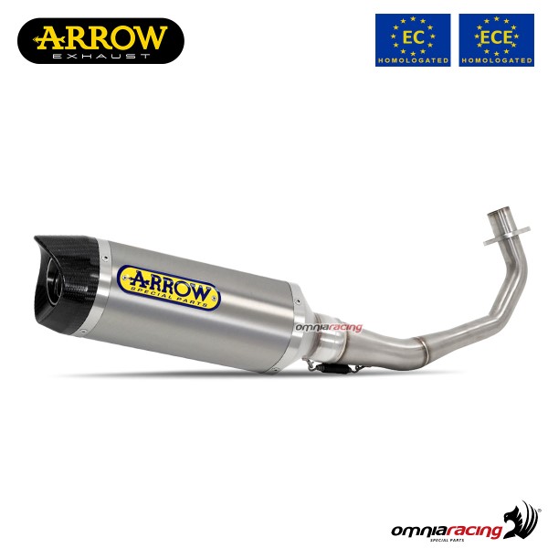 Arrow full system exhaust approved in titanium for Honda CB125R 2018>2020