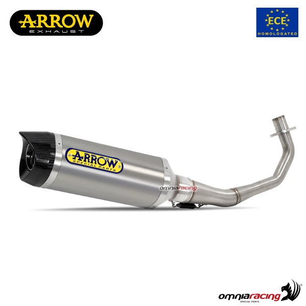 Arrow full system exhaust approved in aluminum for Honda CB125R 2018>2020