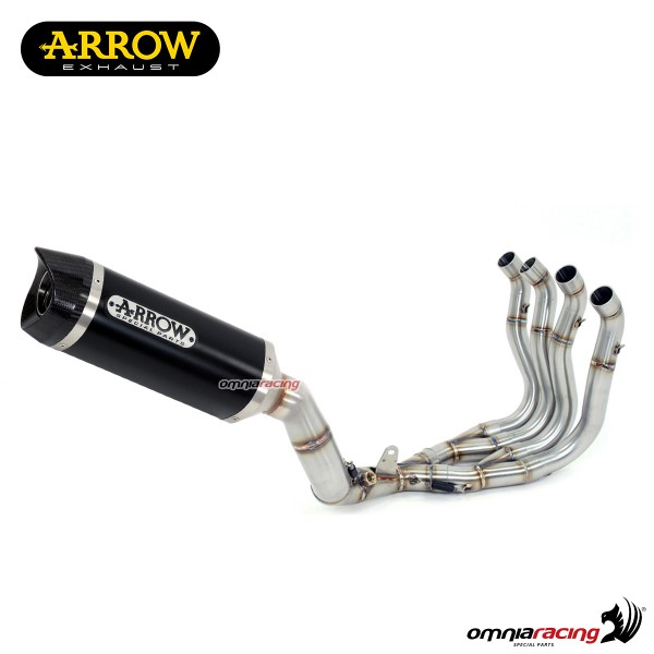 Scarico completo Arrow Thunder racing in alluminio dark per Mv Agusta Brutale 1090RR 2010>2014