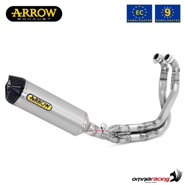 Arrow full system exhaust approved in aluminum for Kawasaki Versys 650 2017>2023