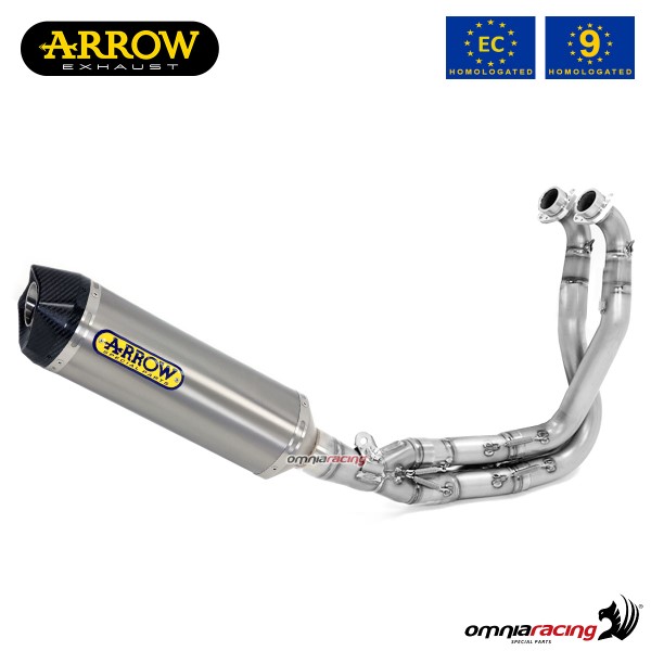 Arrow full system exhaust approved in titanium for Kawasaki Versys 650 2017>2023