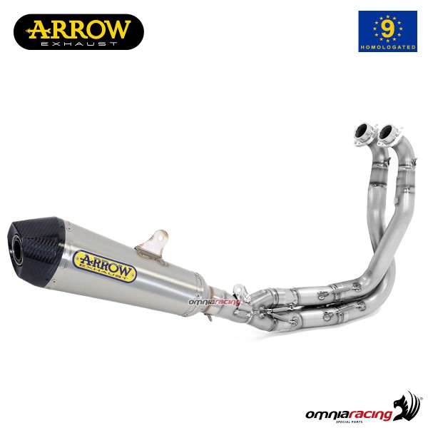 Arrow full system exhaust approved in steel for Kawasaki ER6N 2012>2016