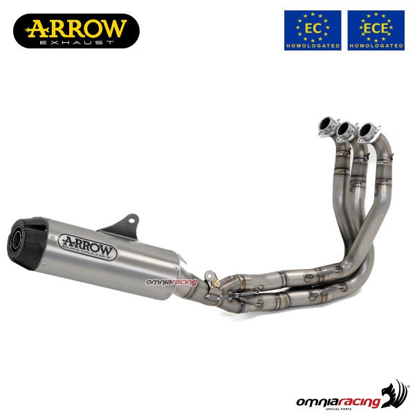 Arrow full system exhaust approved in titanium for Yamaha XSR900 2016>2020