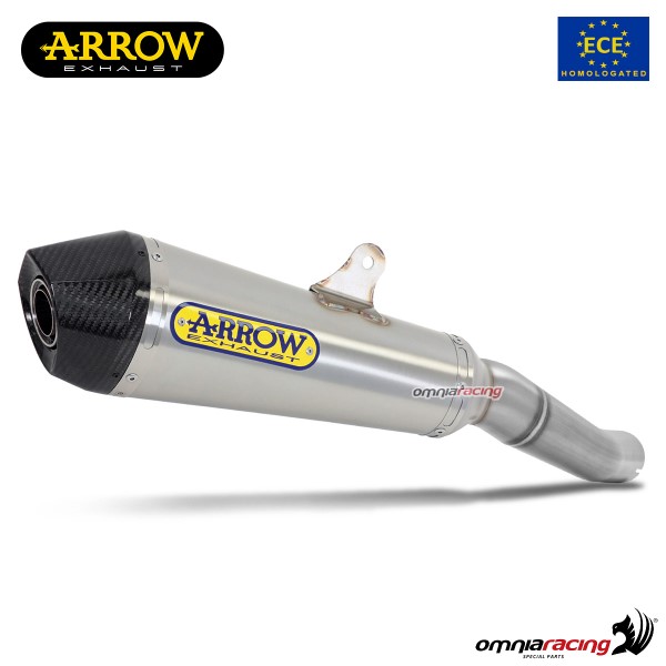 Arrow exhaust X-Kone slip-on steel alloy approved for Suzuki SV650 2016>2020