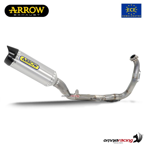 Arrow full system exhaust approved in aluminum for Suzuki GSXS125/GSXR125 2017>2020