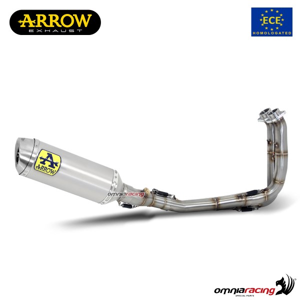 Impianto di scarico completo Arrow Thunder omologato in alluminio per Yamaha MT07 2021>