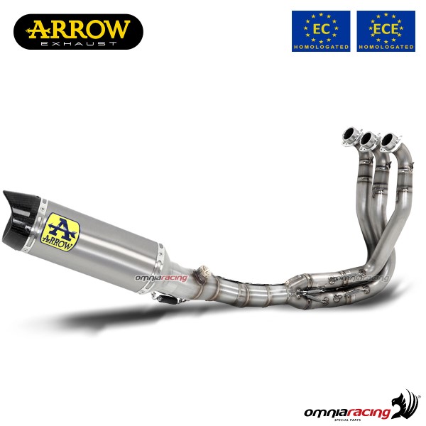 Impianto di scarico completo Arrow Thunder omologato in titanio per Yamaha MT09 2021>