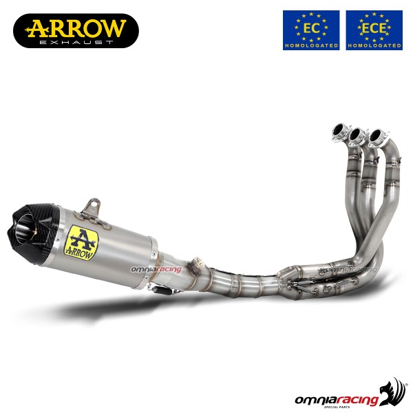 Impianto di scarico completo Arrow Works omologato in titanio per Yamaha MT09 2021>