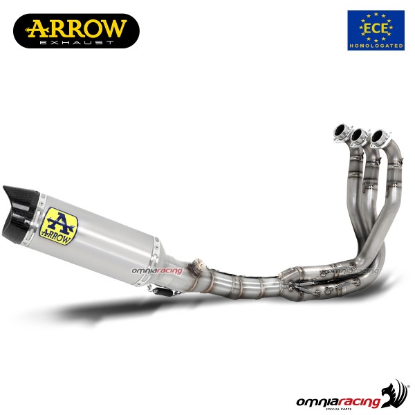 Arrow Thunder full system exhaust approved in aluminum for Yamaha MT09 2021>