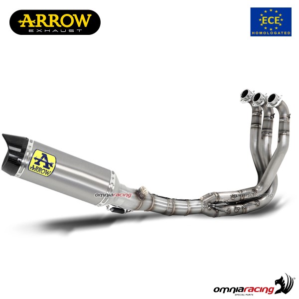 Impianto di scarico completo Arrow Thunder omologato in titanio per Yamaha MT09 2021>