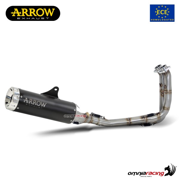 Arrow full system exhaust approved in Inox dark for Yamaha XSR700 2021>