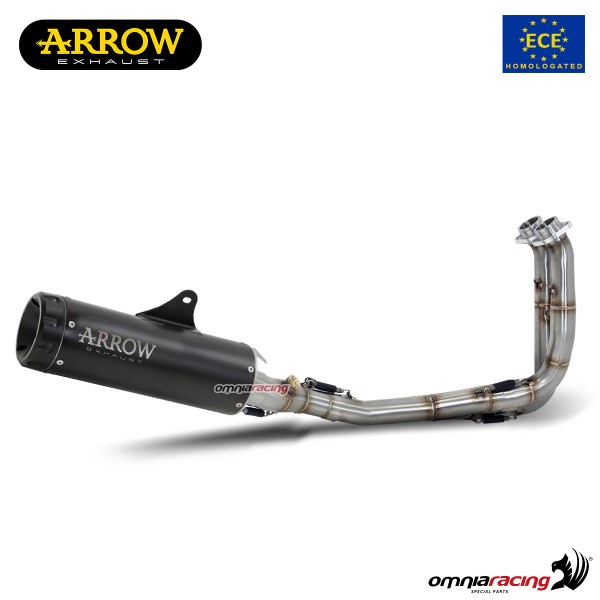 Arrow full system exhaust approved in Inox dark for Yamaha XSR700 2021>