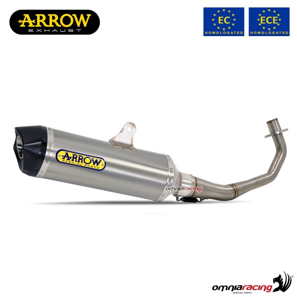 Arrow full system exhaust approved in Titianio for Kymco Xciting 400i S 2019>2020